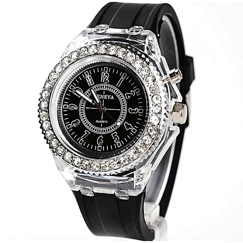 Wrist watch hot sale with light