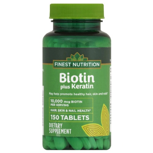 biotin plus keratin 10 000mcg 150 tablets