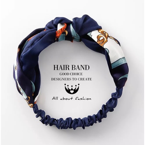 Silk Turban Twist Knot Hair Band Naby Blue Konga Online Shopping