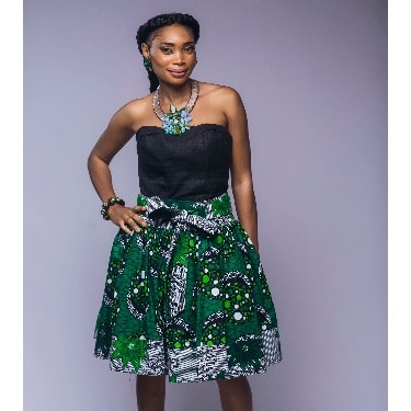 ankara skater skirt