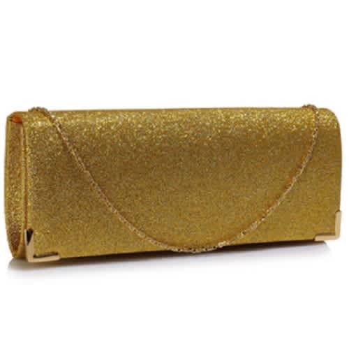 clutch bag gold colour