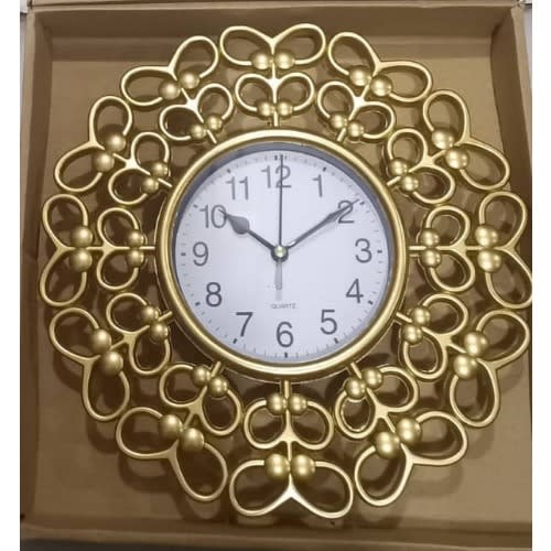 Decorative Antique Style Wall Clock For Living Room Gold Konga