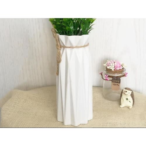 Origami Plastic Vase White No Flower Konga Online Shopping