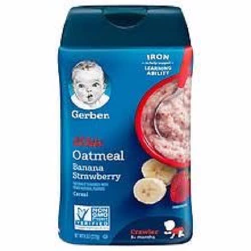 gerber oatmeal banana strawberry