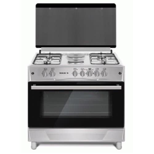 Gas Cooker-90x60-(4G + 2E) Inox