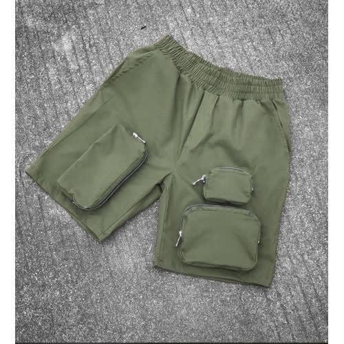 Cargo Shorts With Zipper - Olive Green | Konga Online Shopping