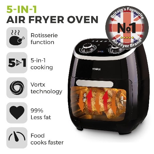 Tower Air Fryer Oven With Rotisserie 11liters 5in1 Konga Online
