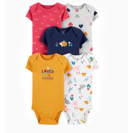 Carter s Colorful 5 Piece Bodysuit Konga Online Shopping