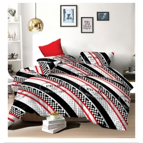 Prada Inspired Print Bedding Set - Duvet, Bedsheet And 4 Pillowcases -100%  Turkish Cotton | Konga Online Shopping