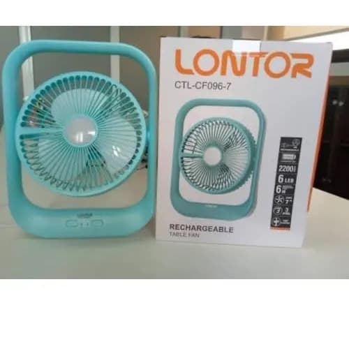Lontor Rechargeable Table Fan 7 Inches Konga Online Shopping