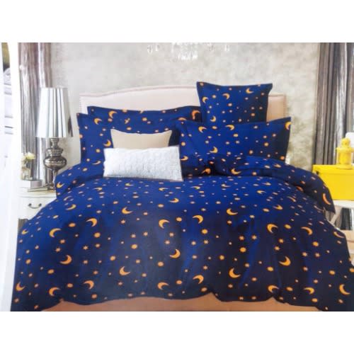 Moon Print Bedsheet With 4 Pillowcases Konga Online Shopping