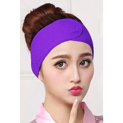 Adjustable Make up Headband hair bands - Facial Toweling - Bath Spa -  Purple | Konga Online Shopping
