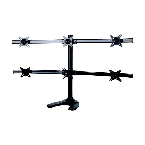Imagine Adjustable Computer TV Six Monitor Holder Arm Desk Mount Base