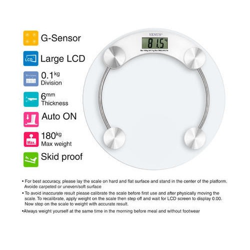 Glass Electronic Bathroom Scale | Konga Online Shopping