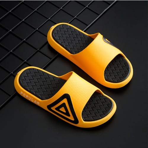 Yellow mens slides online