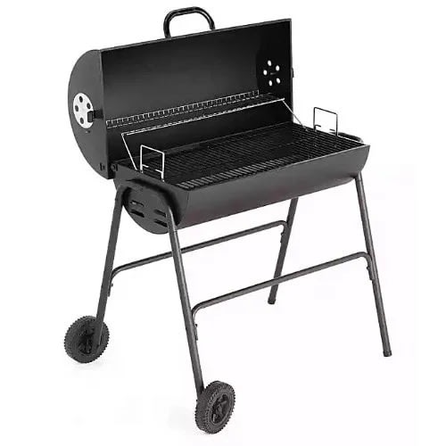Oil drum sales bbq cover