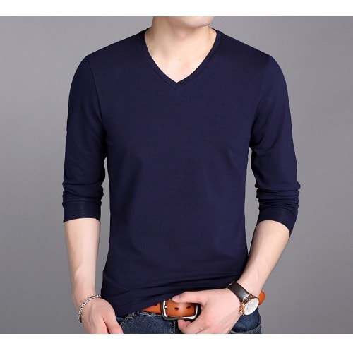 polo long sleeve v neck