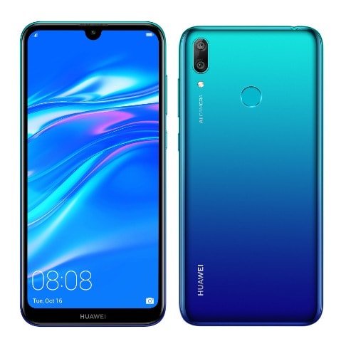 y7 prime 2019 32gb ram 3gb rom hybrid dual 4g lte 4000mah 6 26 fingerprint blue