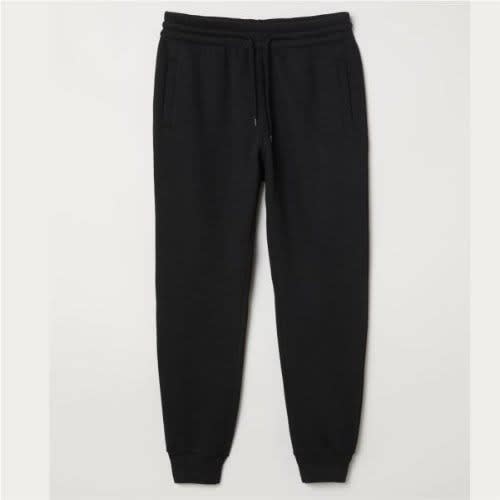Plain shop black joggers