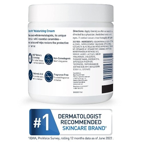 Cerave Moisturizing Cream Body And Face Moisturizer For Dry Skin
