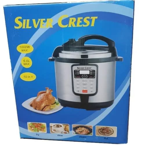 SilverCrest Electric Pressure Cooker 10 In 1 6L 1000W Konga