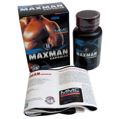 Maxman Ii Herbal Supplement For Penis Enlargement & Performance Enhancement - 60 Capsules.