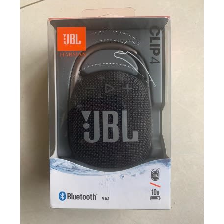 JBL Clip 4 Portable Bluetooth Speaker - Waterproof - Black