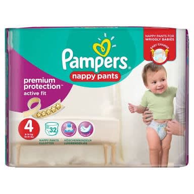 pampers active fit pants size 6
