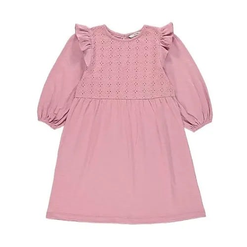 George Crochet Jersey Dress 6-7 Years - Pink | Konga Online Shopping