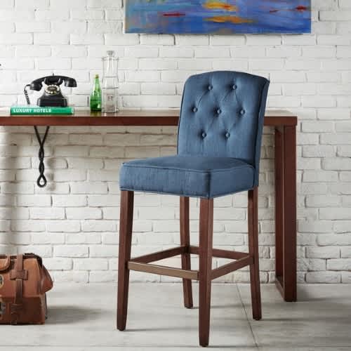 Handys Misha Navy Tufted 30inch Bar Stool Konga Online Shopping