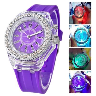 Purple online wrist watch