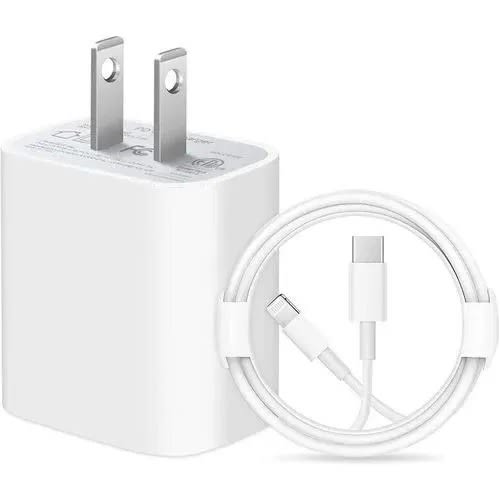 USB C Power Adapter Charger For iPhone 2 Pin Charging Plug With
