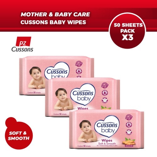 Baby Wipes - Soft & Smooth - Pink X3.