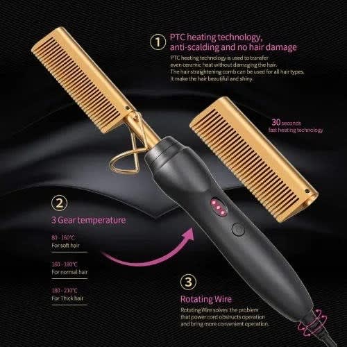 Electric Hot Hair Straightening Comb 42W Konga Online Shopping