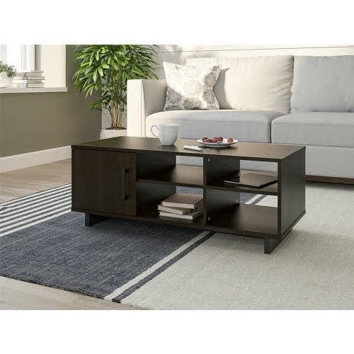 Sadia Coffee Table With Storage Black Free Flower Vase Konga Online Shopping