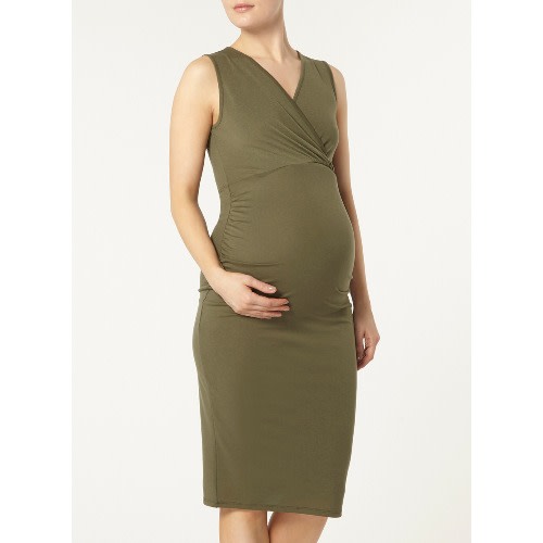 Dorothy Perkins Khaki Ruched Maternity Dress Konga Online Shopping