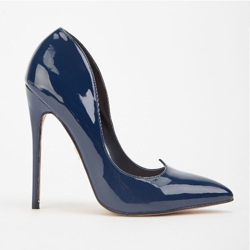 dark navy blue high heels