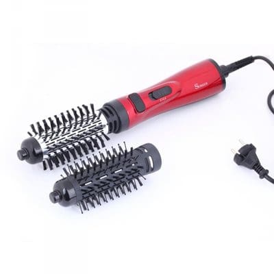 LED Pro Ceramic Hair Styling Straightening Curler Brush With Comb Korea Hair  Brush - 2 in 1 | Konga Online Shopping