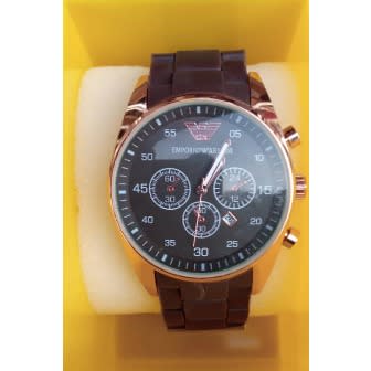emporio armani ceramic chronograph men's watch
