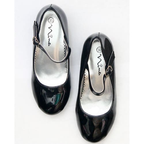girls black party shoes