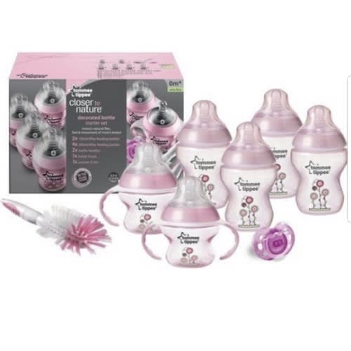 Tommee tippee bottle set pink 2025