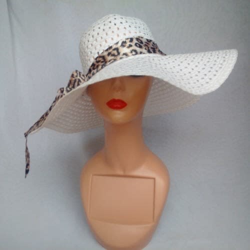 Ladies white sun hat on sale