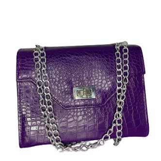 Woman's Hand Bag - Leather Purple | Konga Online Shopping