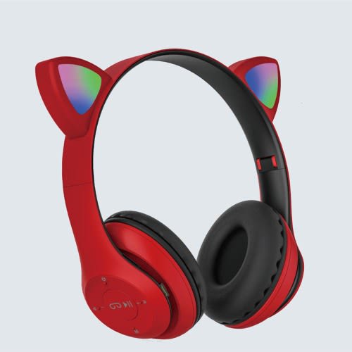 Cat ear on sale headphones red