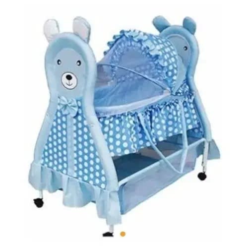 blue baby bassinet