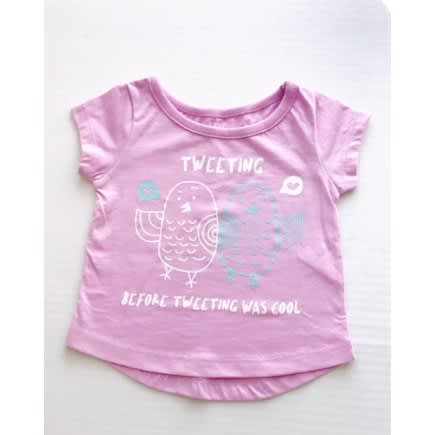 Falls Creek Baby Girl Short Sleeve T Shirt Top Tweet Konga