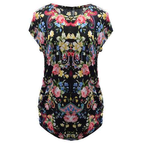 Ladies Flowery Print Silk Mini Blouse | Konga Online Shopping