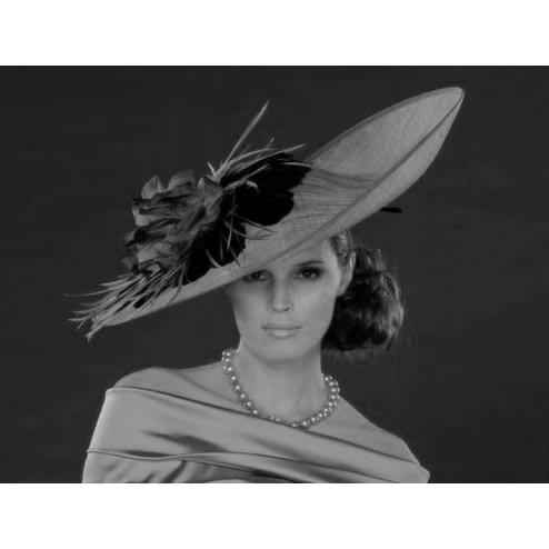 black and white ladies hats