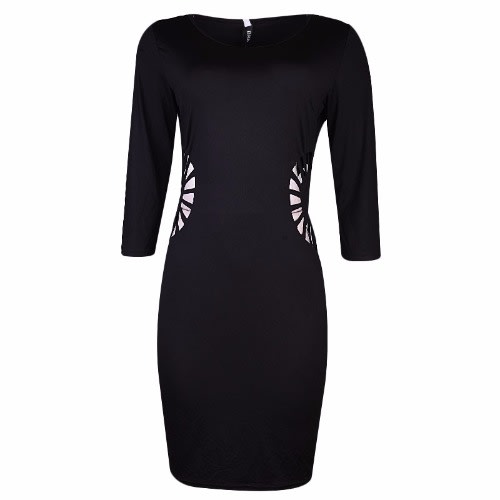 ladies long sleeve midi dress