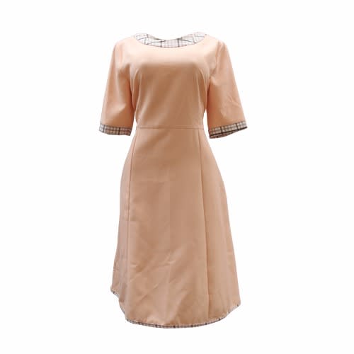 ladies peach dress